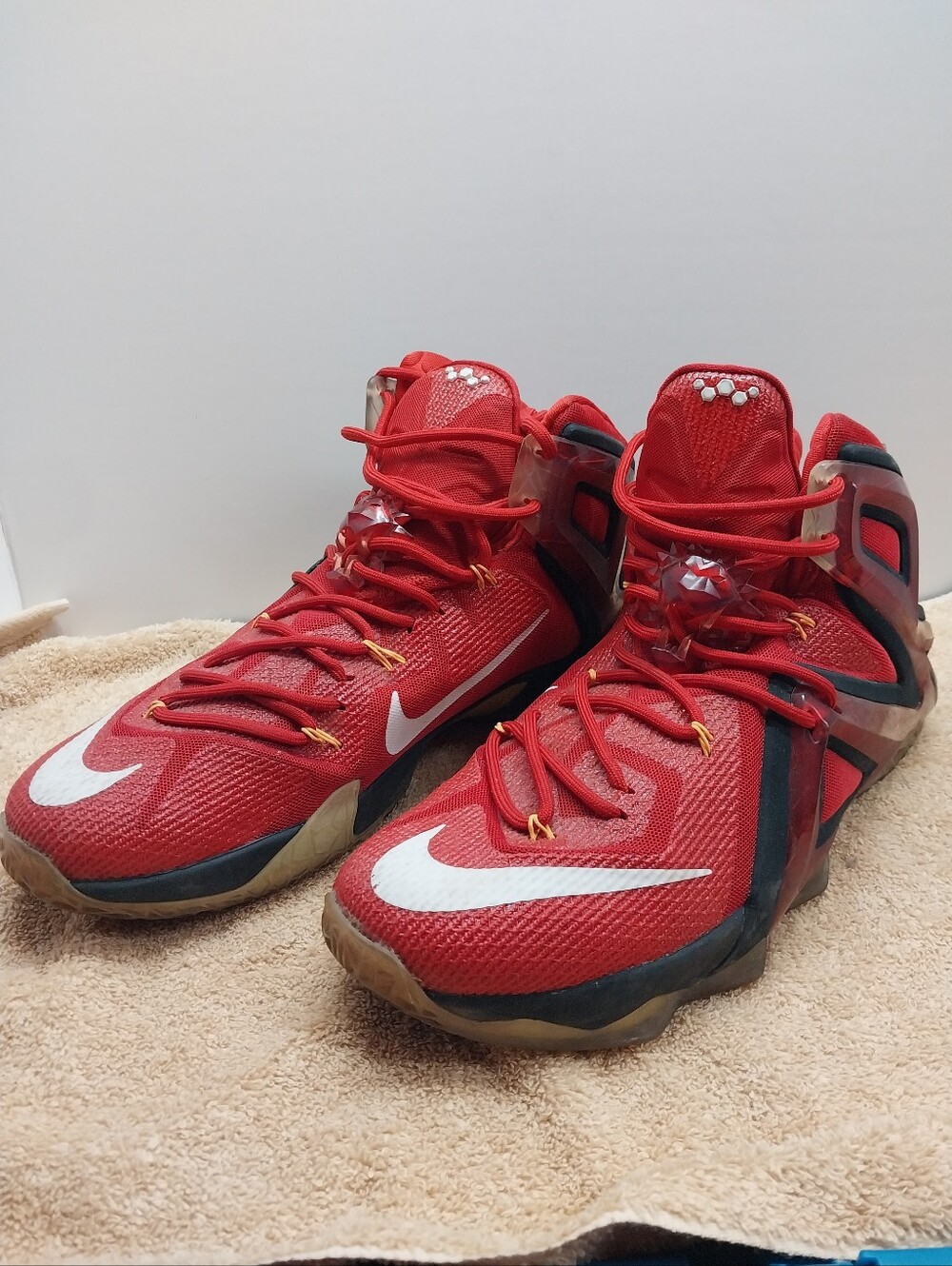 Nike Red Basketball Shoes - High-Top Performance